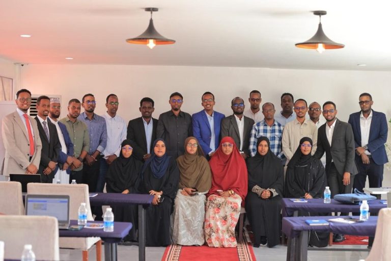 Participants of the CURIOUS cascading training on curriculum development at Somali National University, Mogadishu, August 2026